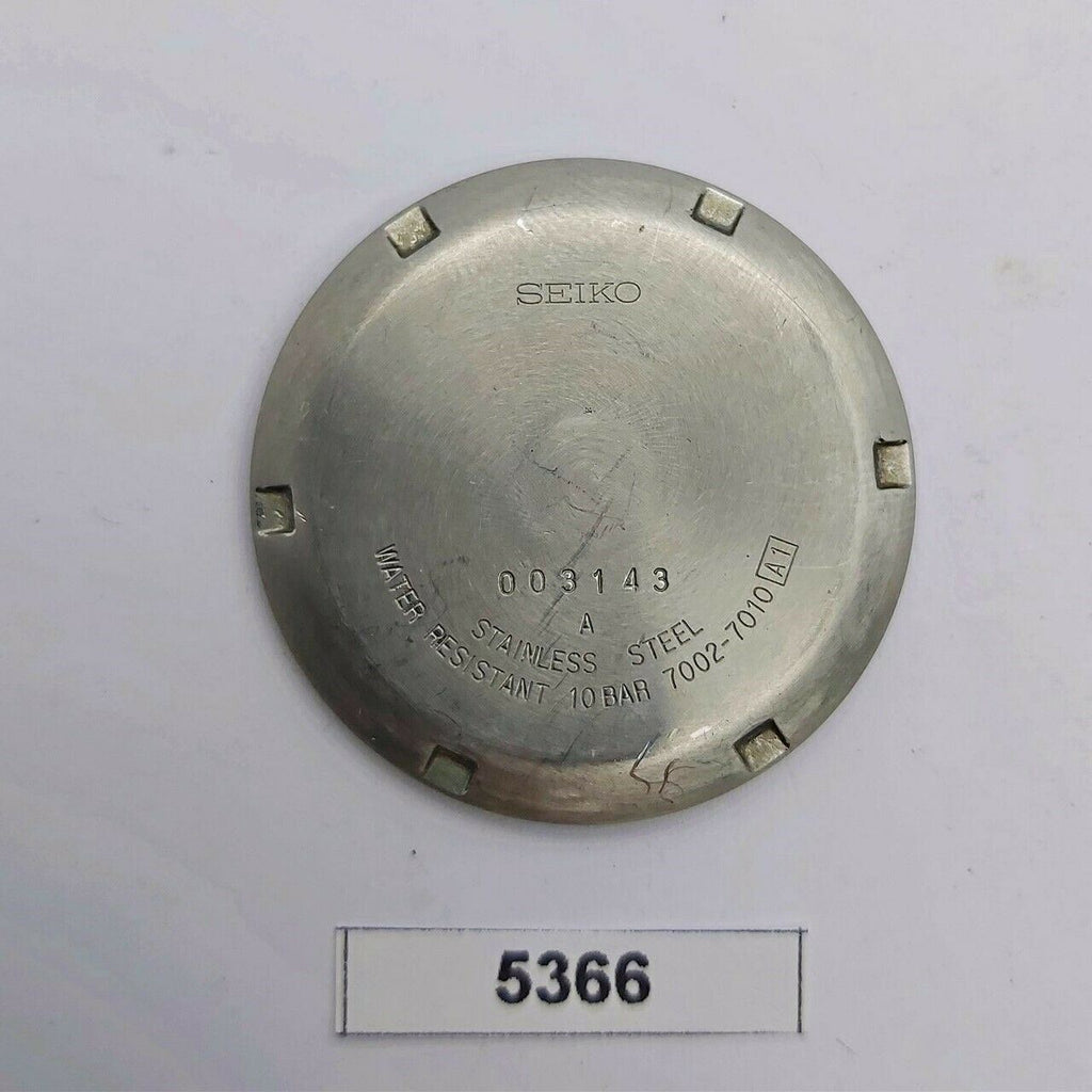 USED VINTAGE SEIKO 7002 7010 WATCH DIVER CASE BACK COVER 003143 BVT05366