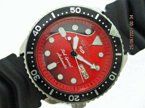 PROJECT TO FIX 97'SEIKO 7S26 0020 SKX007 BRIAN MAY DAY DATE 784067 AUTO WATCH