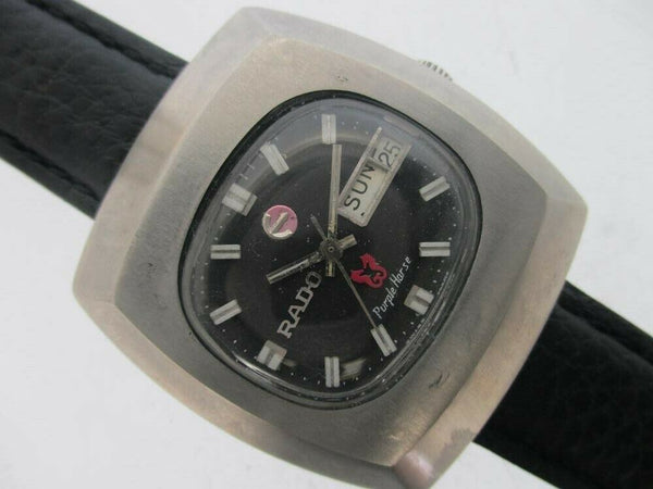 PROJECT FIX RADO PURPLE HORSE SS HOODED LUGS DAY DATE EU SHIP 726481 MENS WATCH