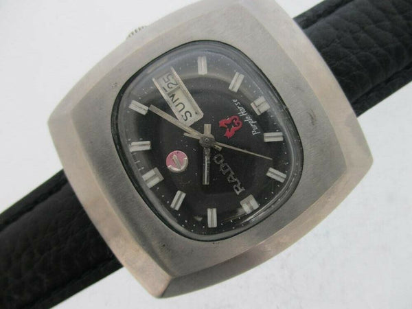 PROJECT FIX RADO PURPLE HORSE SS HOODED LUGS DAY DATE EU SHIP 726481 MENS WATCH