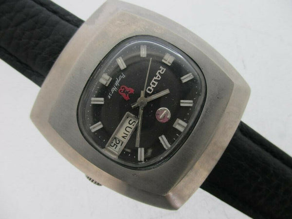 PROJECT FIX RADO PURPLE HORSE SS HOODED LUGS DAY DATE EU SHIP 726481 MENS WATCH