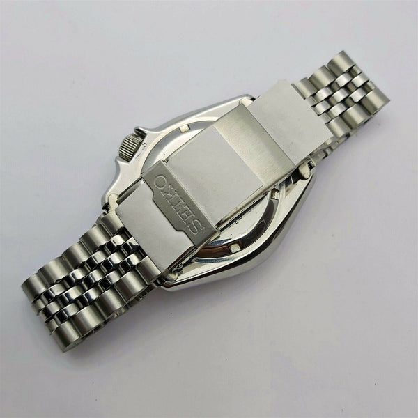 04' SEIKO 7S26 0020 SKX007 MENS BLUE SILVER DAY DATE 461541 EU SHIP SRVCD WATCH