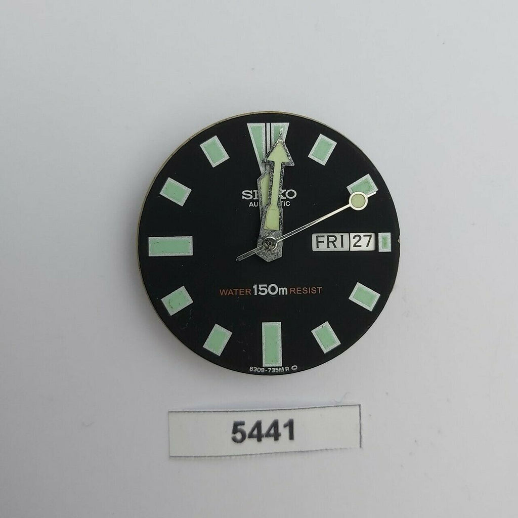 USED SEIKO MOVEMENT AFTERMARKET DIAL & HANDS 6309 7290 7040 WATCH BVT05441