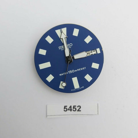 USED SEIKO MOVEMENT AFTERMARKET DIAL & HANDS 6309 7290 7040 WATCH BVT05452