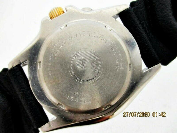 PROJECT TO FIX SEIKO BLACK 5M43 0A40 KINETIC 790157 SS MENS EU SHIP WATCH NR