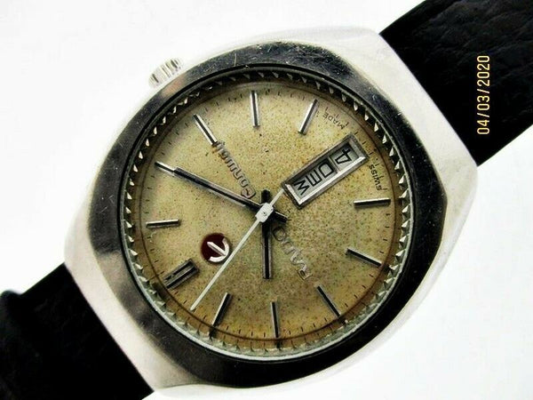 PROJECT TO FIX RADO CONWAY SS HOODED LUGS DAY DATE EU SHIP MENS WATCH NR
