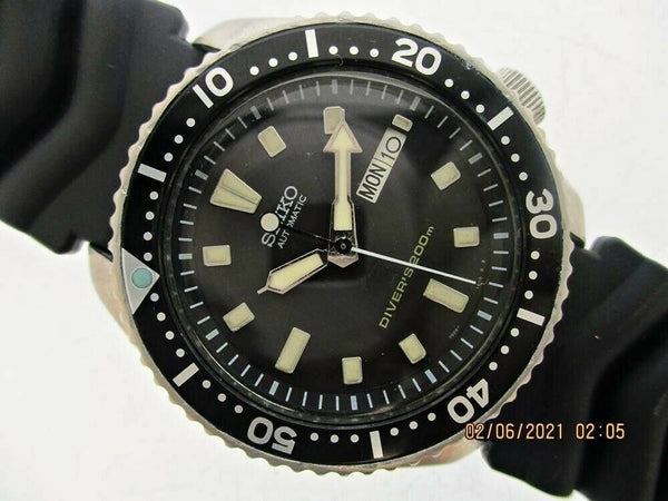 PROJECT TO FIX 03' SEIKO 7S26 0020 SKX007 BULLET DIAL AUTO DAY DATE 391557 WATCH