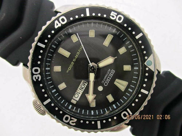 PROJECT TO FIX 03' SEIKO 7S26 0020 SKX007 BULLET DIAL AUTO DAY DATE 391557 WATCH