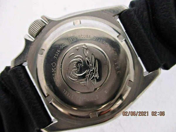 PROJECT TO FIX 03' SEIKO 7S26 0020 SKX007 BULLET DIAL AUTO DAY DATE 391557 WATCH