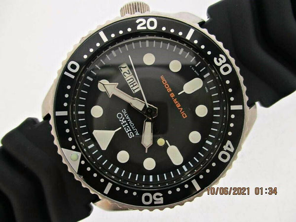 PROJECT TO FIX 96' SEIKO 7S26 0020 SKX007 AUTO DAY DATE 6n0057 DIVE PATINA WATCH