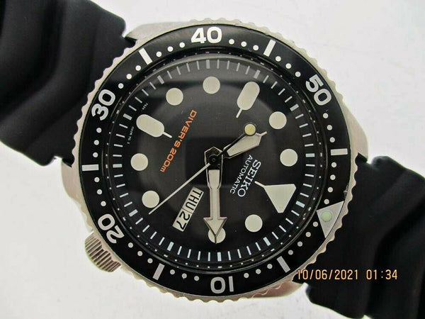 PROJECT TO FIX 96' SEIKO 7S26 0020 SKX007 AUTO DAY DATE 6n0057 DIVE PATINA WATCH