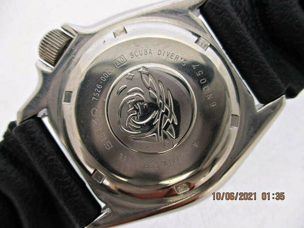 PROJECT TO FIX 96' SEIKO 7S26 0020 SKX007 AUTO DAY DATE 6n0057 DIVE PATINA WATCH