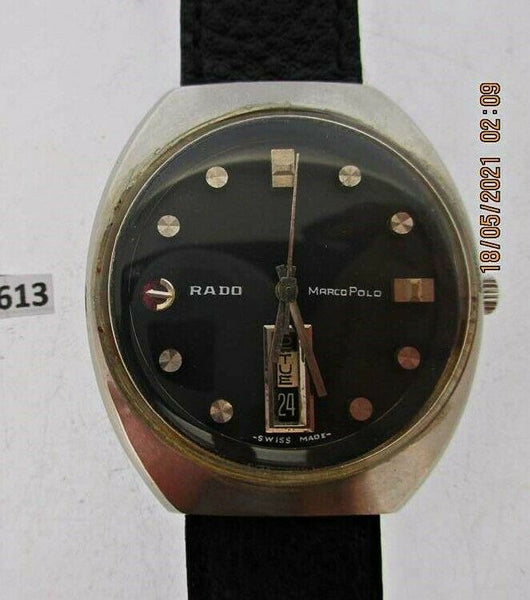 PROJECT TO FIX RADO MARCO POLO BOTTOM DAY DATE HOODED LUGS EU SHIP MENS WATCH