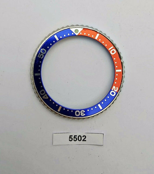 USED SEIKO MENS BEZEL WITH INSERT FOR 7002 7000 & 6309 7290 WATCH BVT05502