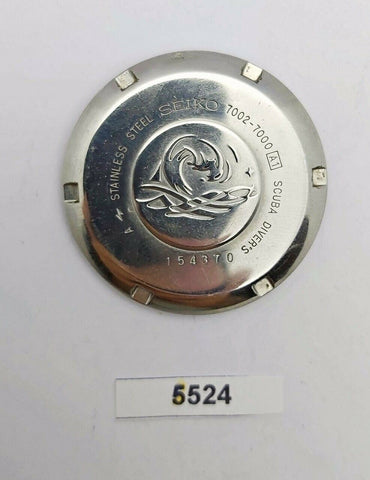 USED VINTAGE SEIKO 7002 7000 WATCH DIVER CASE BACK COVER 154370 BVT05524