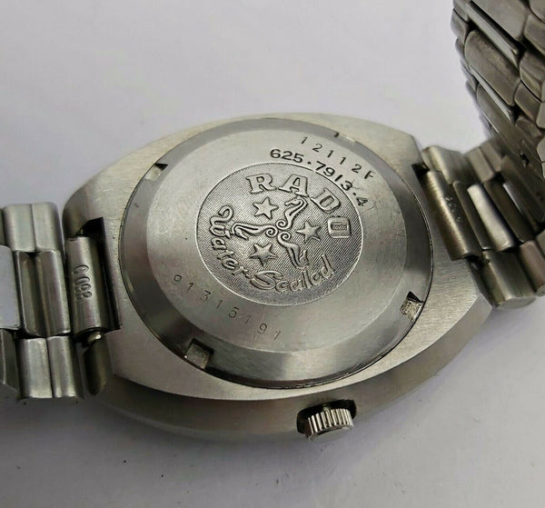 PROJECT TO FIX RADO PURPLE GAZELLE MENS AUTO BOTTOM DAY DATE WATCH EUROPE SHIP