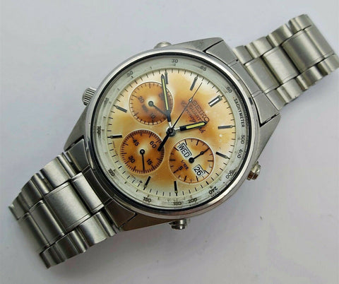 PROJECT TO FIX SEIKO 7A38 7060 CHRONOGRAPH 440549 MENS SS DATE EU SHIP WATCH