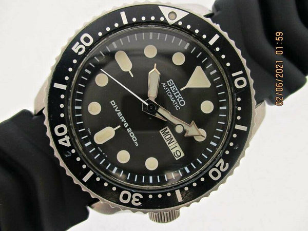 PROJECT TO FIX 99' SEIKO 7S26 0020 SKX007 AUTO DAY DATE 8n0332 DIVE PATINA WATCH