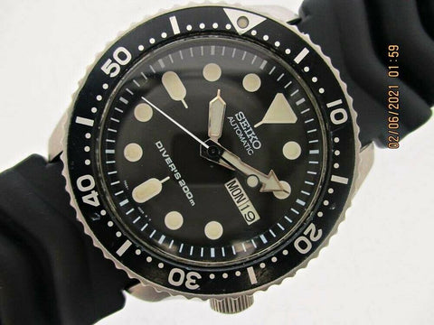 PROJECT TO FIX 99' SEIKO 7S26 0020 SKX007 AUTO DAY DATE 8n0332 DIVE PATINA WATCH