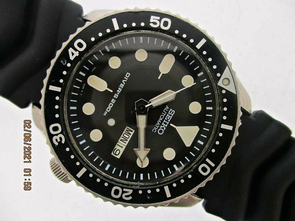 PROJECT TO FIX 99' SEIKO 7S26 0020 SKX007 AUTO DAY DATE 8n0332 DIVE PATINA WATCH