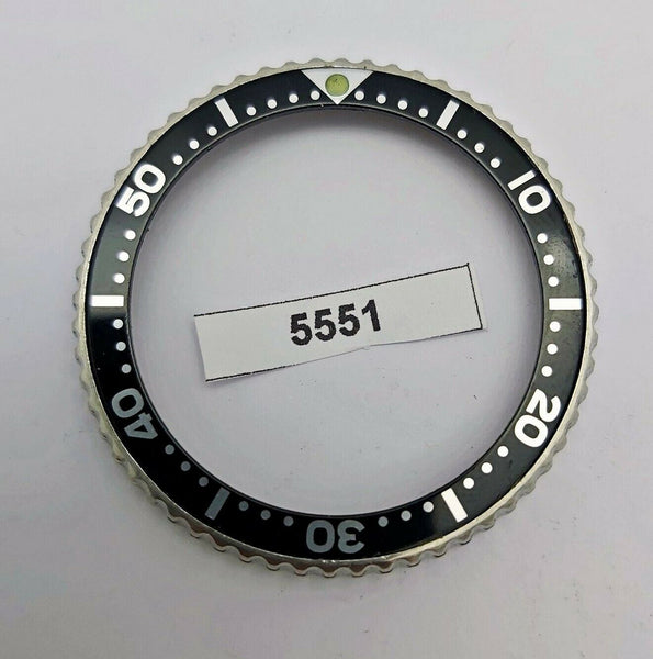 USED SEIKO MENS BEZEL WITH INSERT FOR 7s26 0020 SKX007 WATCH BVT05551