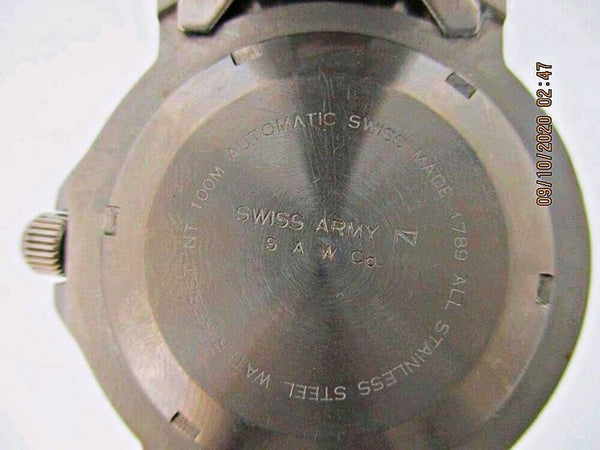 PROJECT TO FIX SWISS ARMY BLACK DIAL DATE AUTOMATIC MOVEMENT WATCH EU SHIP