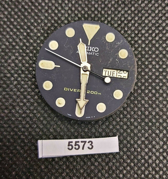 USED SEIKO WORKING MOVEMENT DIAL HANDS FOR 7s26 0020 SKX007 WATCH BVT05573