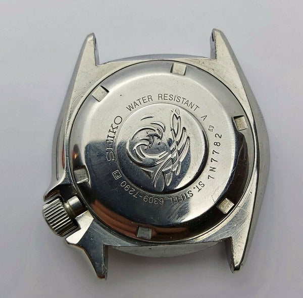 USED SEIKO 6309 7290 POLISHED CASE, COVER KIT 7n7782 MENS WATCH BVT05587