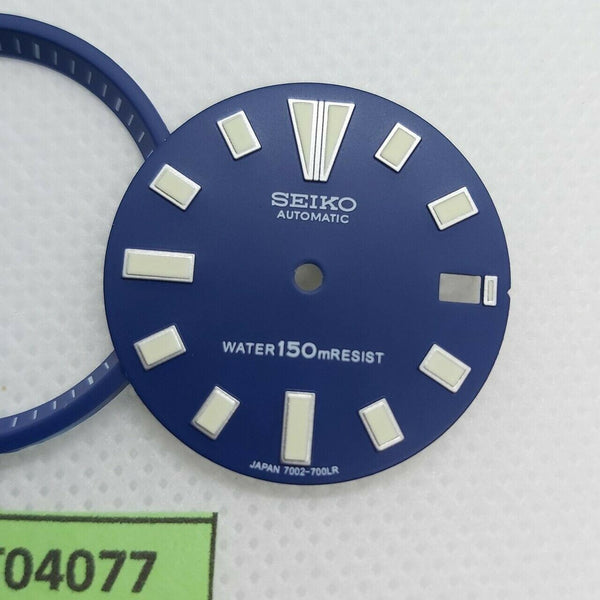 NEW AF SEIKO BLUE DIAL MINUTE TRACK SET 7002 7000 SUPERLUME WATCH BVT04077
