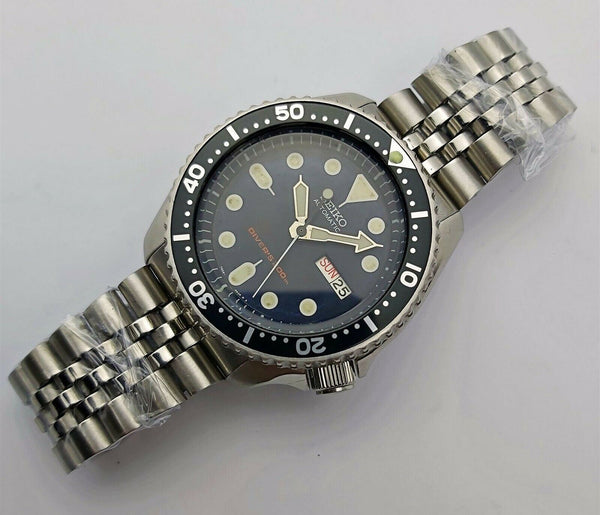 05' SEIKO 7S26 0020 SKX007 MENS PATINA BLACK DAY DATE 5n0516 EU SHIP SRVCD WATCH