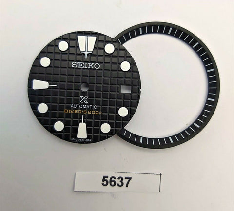 NEW AF SEIKO PROSPEX BLACK WAFFLE DIAL MINUTE TRACK 7002 7000 SUPERLUME BVT05637