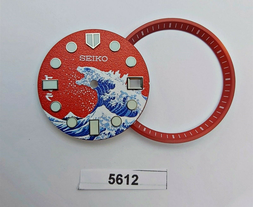 NEW AF SEIKO GODZILLA KANAGAWA WAVE 7002 7000 WATCH DIAL MINUTE TRACK SET BV5612