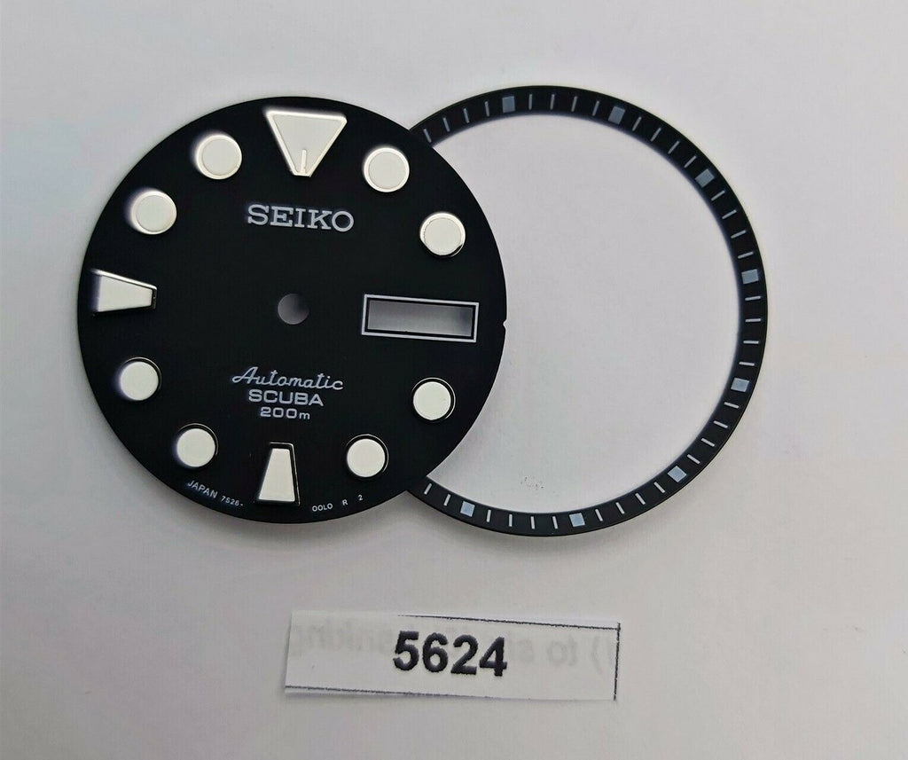 SEIKO BLACK SUMO 7S26 0020 NH36 4R36 SKX007 DIAL MINUTE TRACK SET WATCH B5624