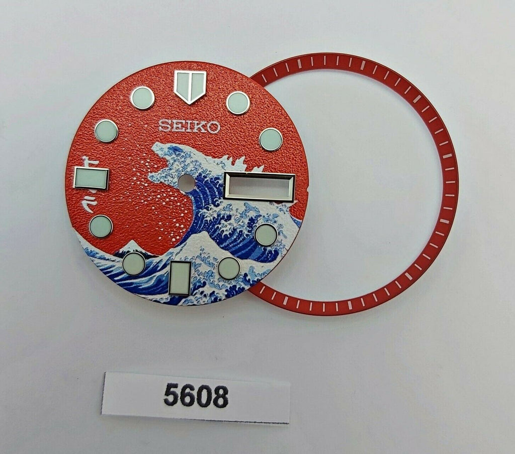 AF SEIKO GODZILLA KANAGAWA WAVE 7S26 0020 SKX007 WATCH DIAL MINUTE TRACK BV5608