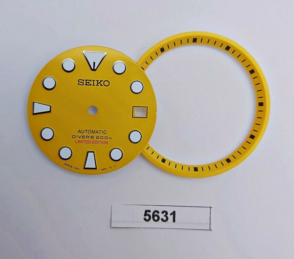 NEW AF SEIKO 7002 7000 YELLOW SUMO DIAL MINUTE TRACK SET WATCH BVT05631