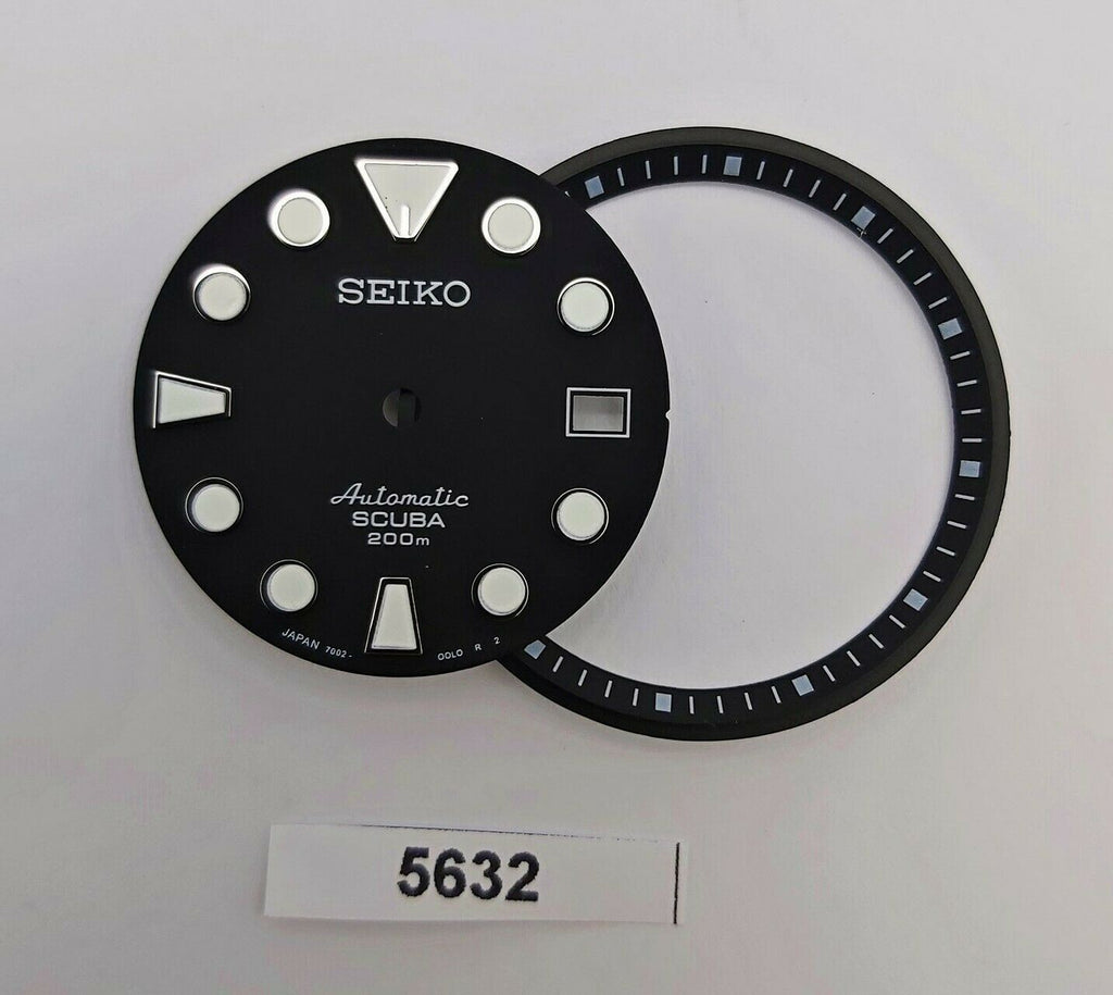 NEW AF SEIKO 7002 7000 BLACK SUMO DIAL MINUTE TRACK SET WATCH BVT05632