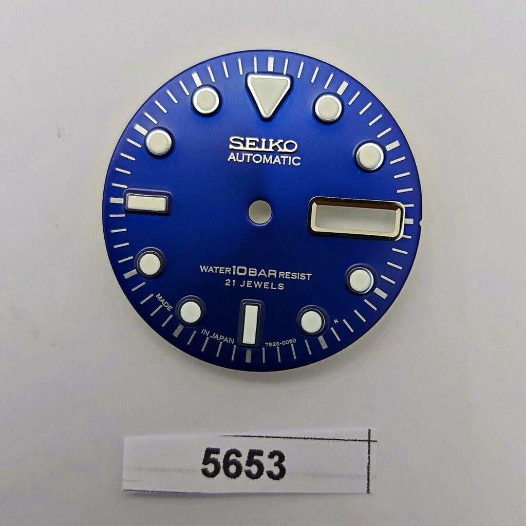 SEIKO SUNBURST DIAL 7S26 0050 10 BAR DIVERS WATCH LIGHT BLUE VERSION LUMES 5653