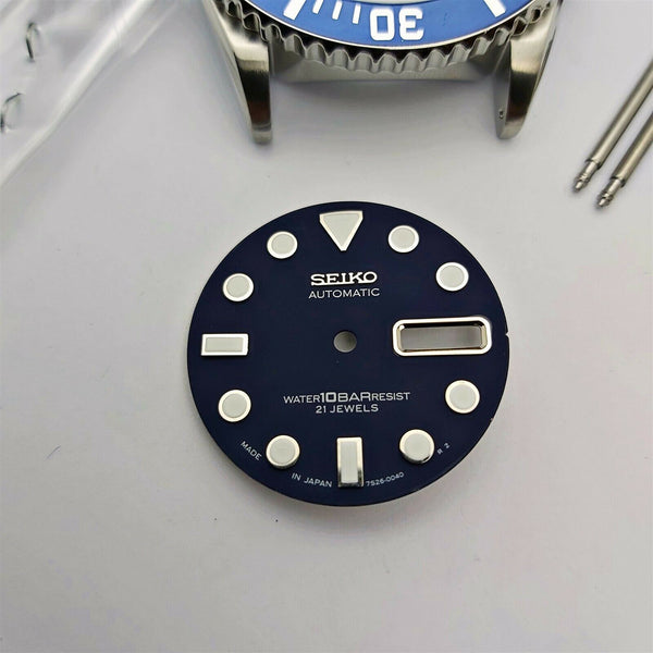 NEW AF SEIKO 7S26 0040 SKX031 PEPSI KIT CASE BEZEL GLASS CROWN STRAP DIAL HANDS