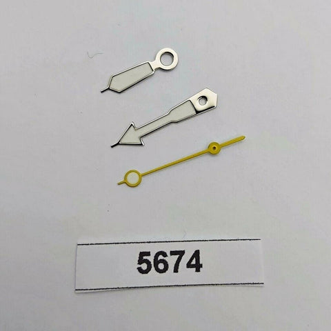 NEW SEIKO 7002 7000 6309 7290 7040 7548 YELLOW SILVER DIVER HANDS WATCH BVT05674