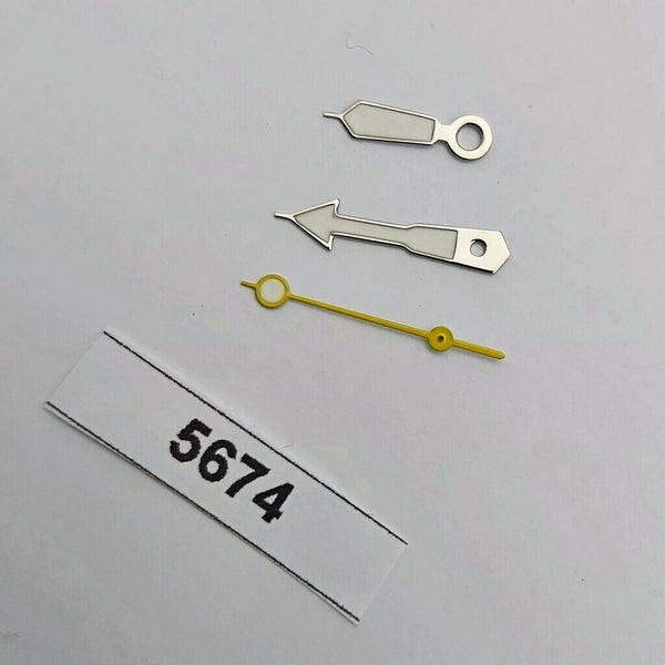 NEW SEIKO 7002 7000 6309 7290 7040 7548 YELLOW SILVER DIVER HANDS WATCH BVT05674