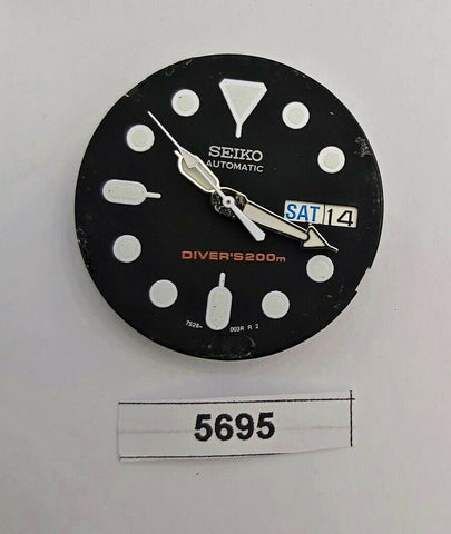 USED WORKING SEIKO CAL 7S26 MOVEMENT DIAL HANDS 7S26 0030 SKX013 MIDSIZE BVT5695