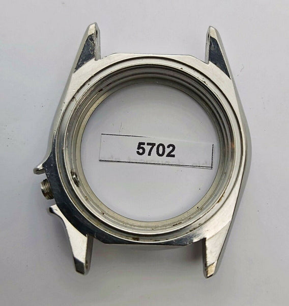 USED SEIKO 7S26 0010 0030 POLISHED STAINLESS STEEL MIDSIZED CASE SKX001 BVT05702