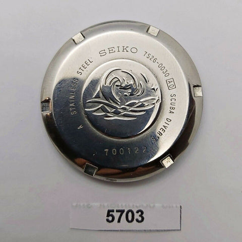 USED VINTAGE SEIKO 7s26 0030 SKX013 WATCH DIVER CASE BACK COVER 700122 BVT05703