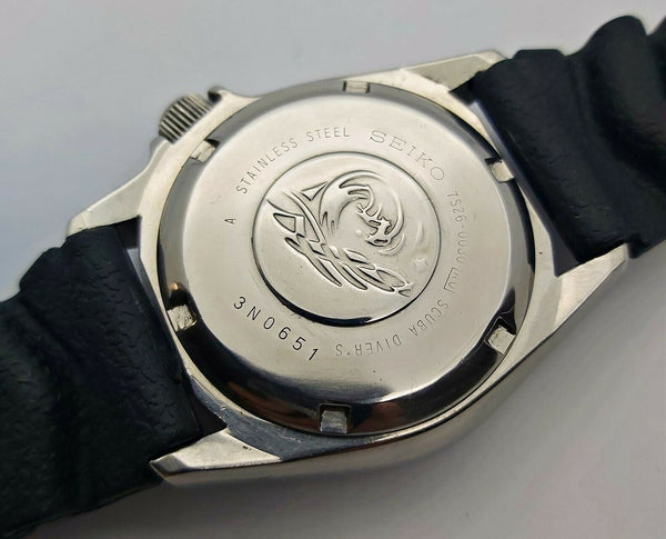 03' SEIKO 7S26 0030 AUTO MIDSIZED BLACK DAY DATE 3n0651 EU SHIP SERVICED WATCH