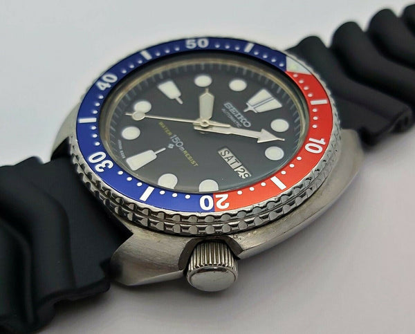85' SEIKO 6309 7040 CUSHION MENS AUTO SS DAY DATE 517138 SERVICED WATCH EU SHIP