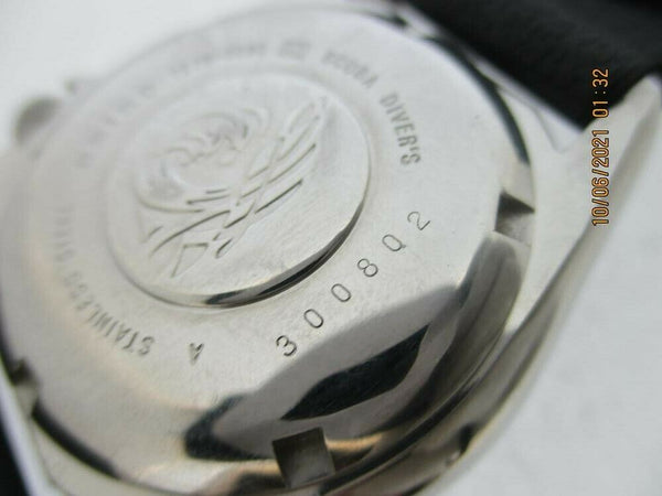 03 SEIKO 7S26 0030 AUTO MIDSIZED BLACK DAY DATE 300802 EU SHIP SERVICED WATCH