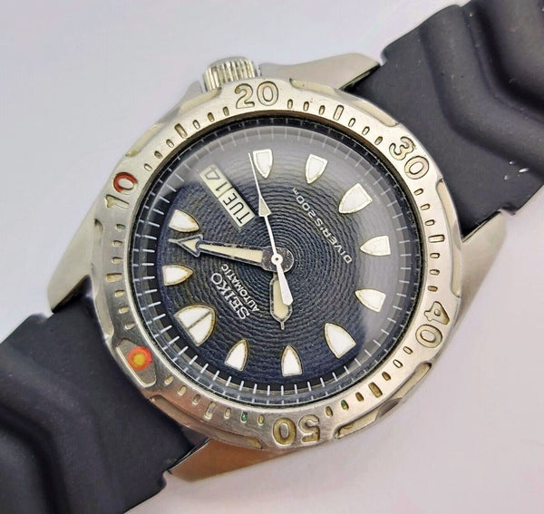 1997 SEIKO 7S26 0010 AUTO MIDSIZE DAY DATE DIVE SS 791135 EU SHIP SERVICED WATCH