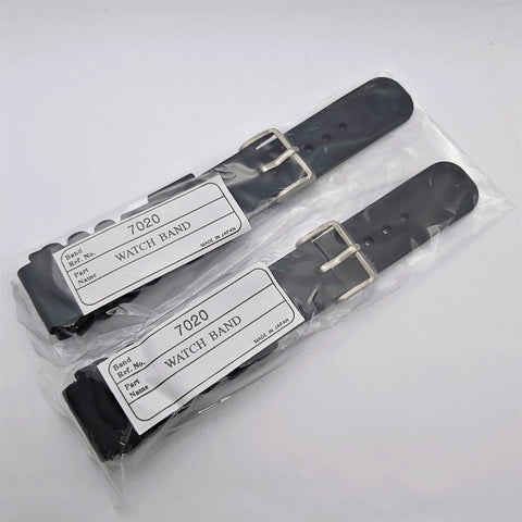 2 SEIKO RUBBER STRAP WAVE 22mm Z22 BAND 7S26 0020 6309 7040 7002 7000 WATCHES