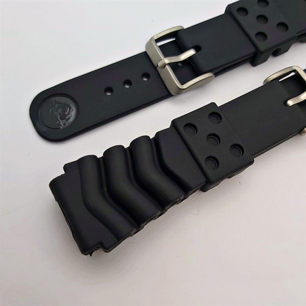 2 SEIKO RUBBER STRAP WAVE 22mm Z22 BAND 7S26 0020 6309 7040 7002 7000 WATCHES