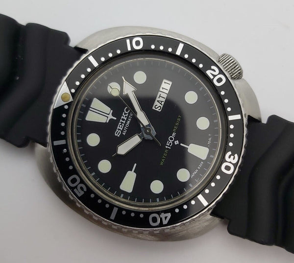 85' SEIKO 6309 7040 CUSHION MENS AUTO SS DAY DATE 515983 SERVICED WATCH EU SHIP